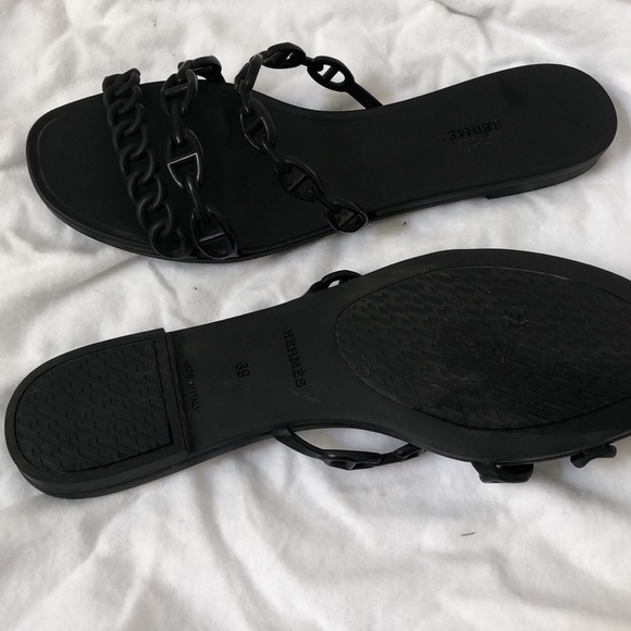 authentic Hermès rivage slides - Picture 3 of 5